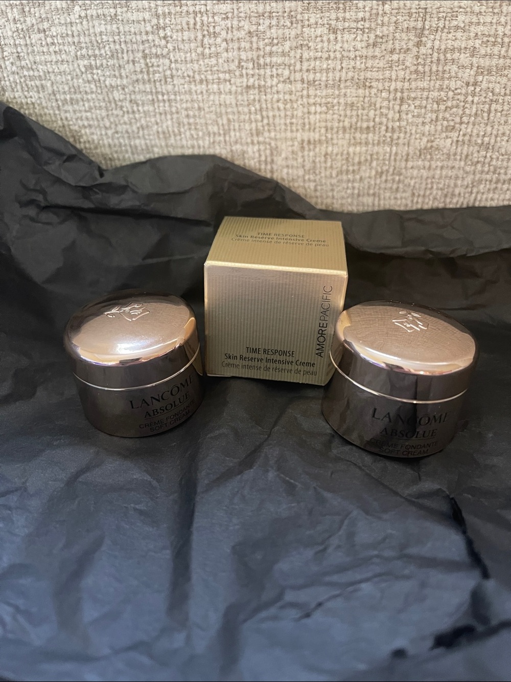 Amore Pacific time response skincare jars